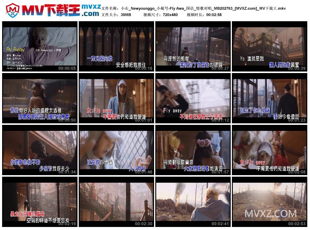 小右_Newyounggo_小根号-Fly Awa_国语_情歌对唱_MB202763